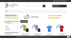 Desktop Screenshot of camisetasfutbolmania.com